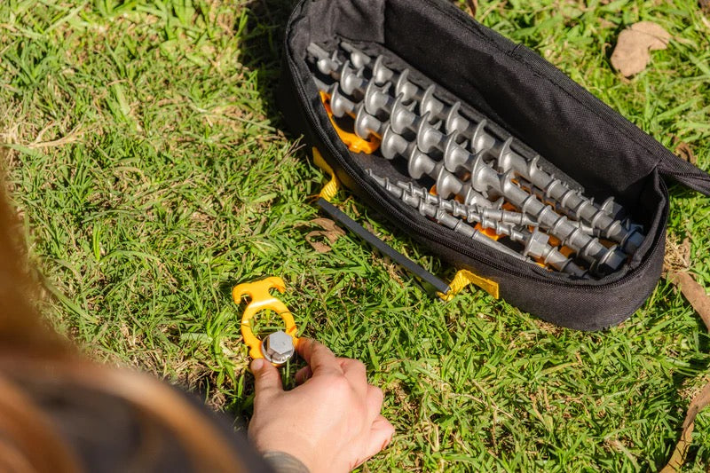 OZTRAIL SCREW-IN ALUMINIUM PEG 22 PIECE