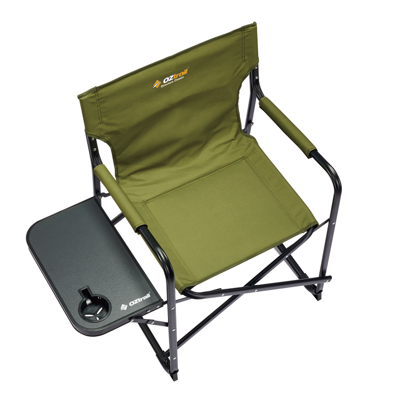 Oztrail Classic Directors Chair with Side Table