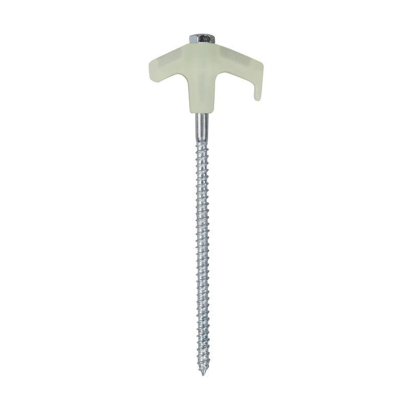 OZTRAIL TENT PEG SCREW-IN SET 25 PIECE GLOW IN DARK