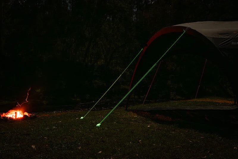 OZTRAIL GLOW IN THE DARK GUY ROPE 4 PACK