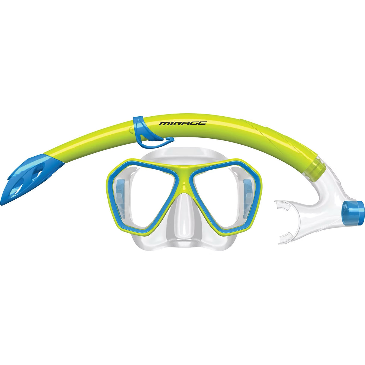 Mirage Splash Junior Mask And Snorkel Set Lime
