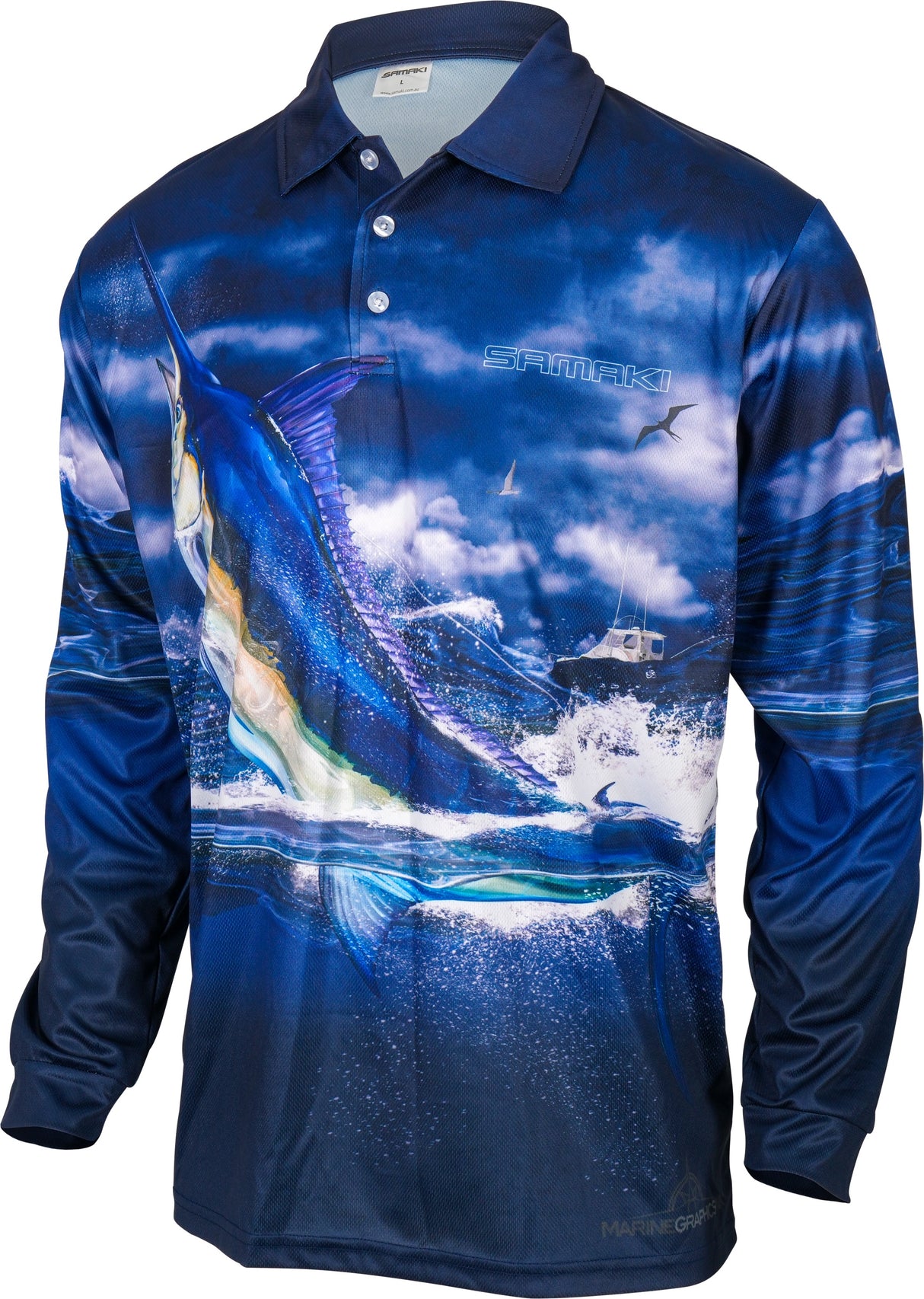 Samaki Grander Adult Fishing Shirts
