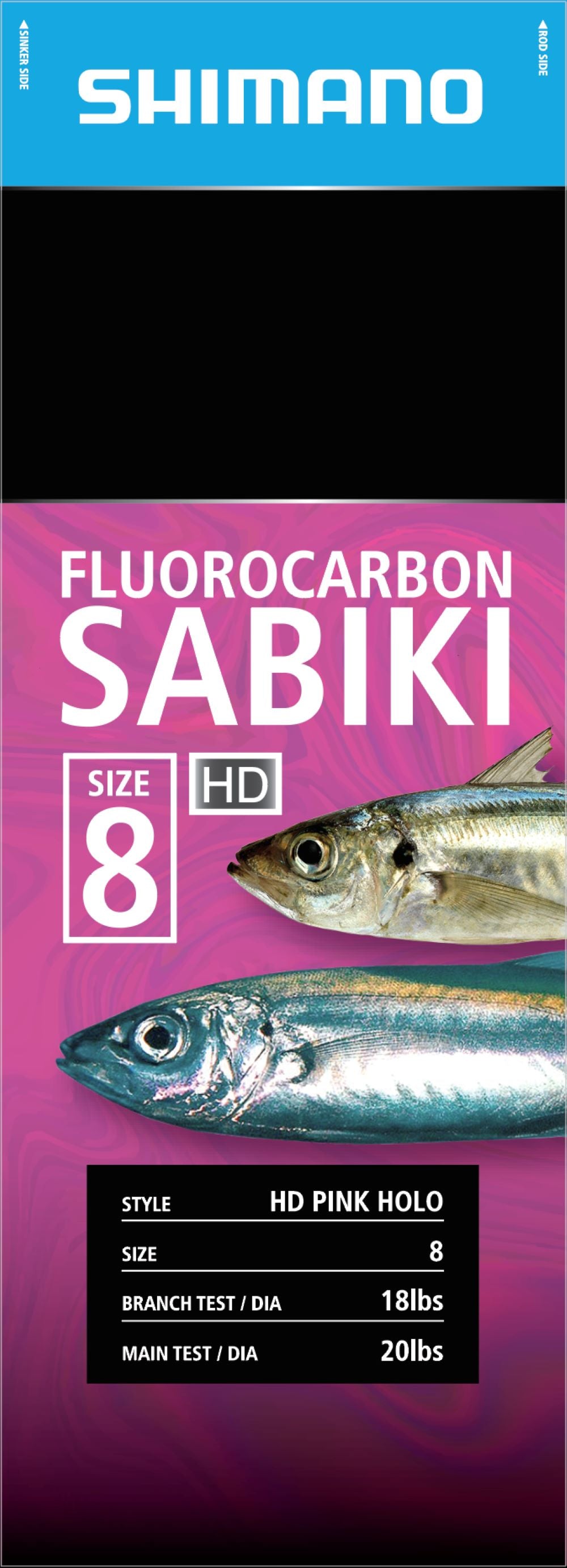 Shimano PRF HD Pink Holographic Sabiki Rigs