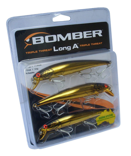 Bomber Long A 15 Gold 3 Pack Lures