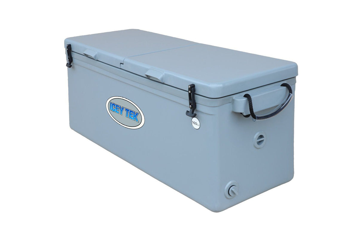 Icey Tek 160L Grey Split Lid Ice Box