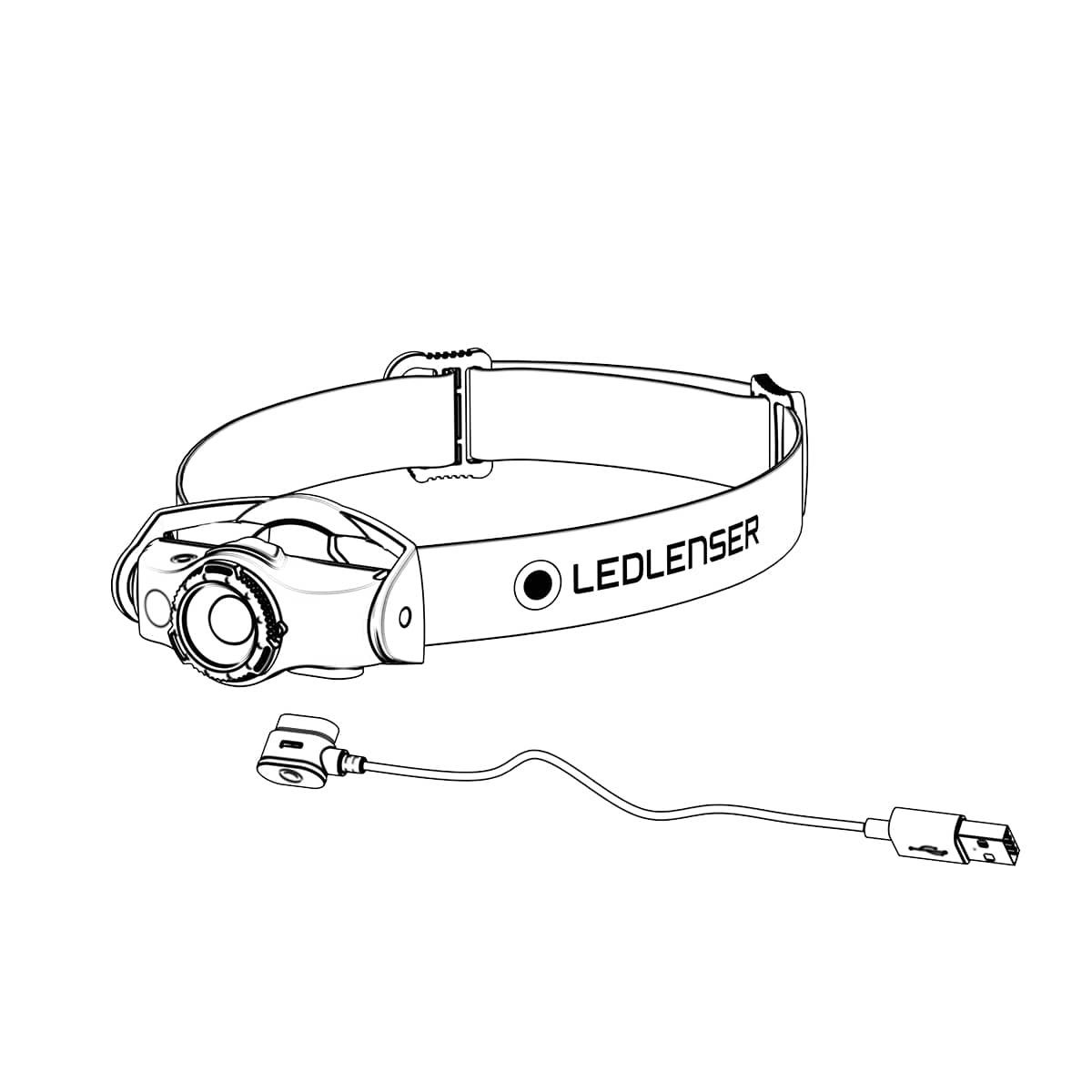 Led Lenser MH4 Black Rechargeable Headlamp