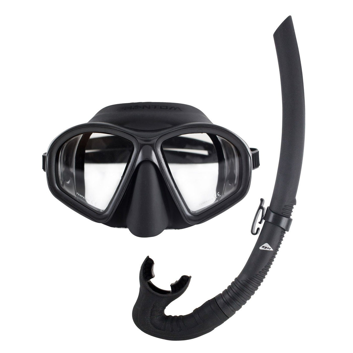 Ocean Hunter Phantom Black Mask & Snorkel Set