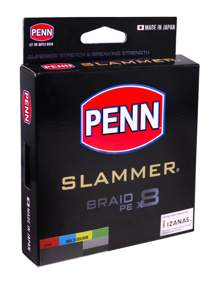 Penn Slammer Multi Colour Braid 150m Rolls