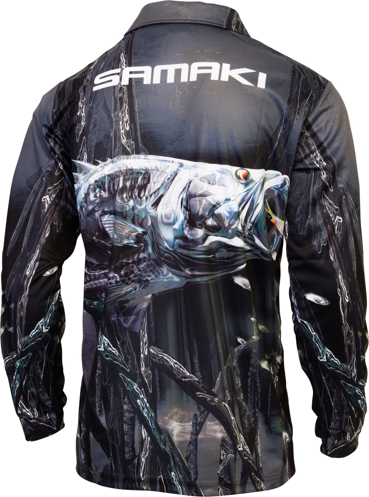 Samaki Chromed Barra V2 Jnr Fishing Shirts