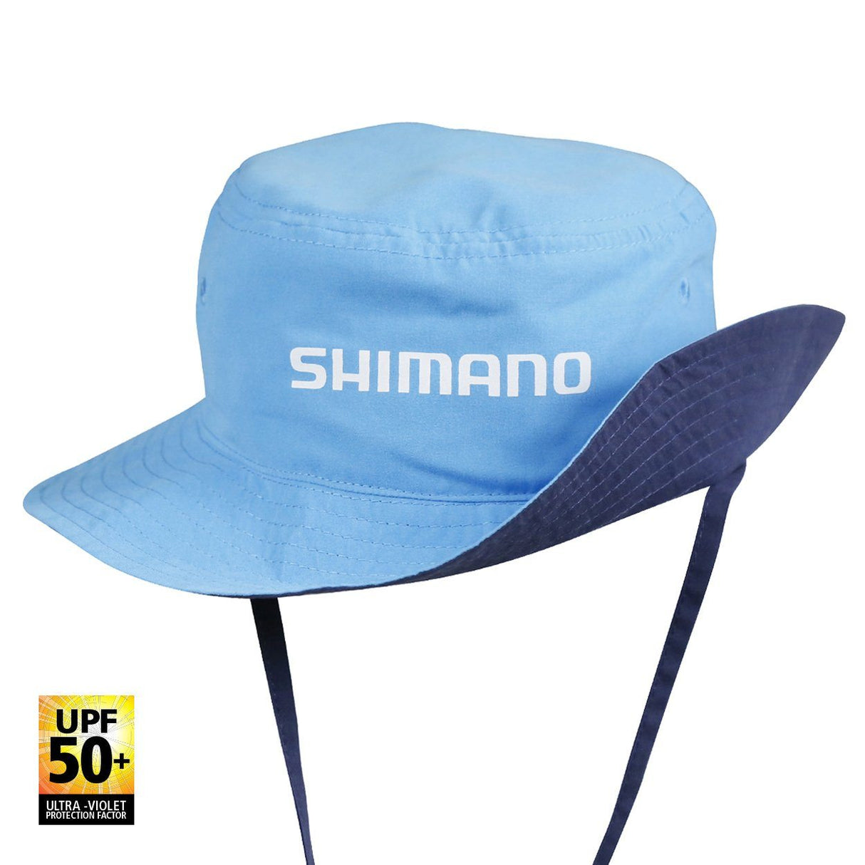 Shimano Kids Reversible Bucket Hat Navy/Cyan