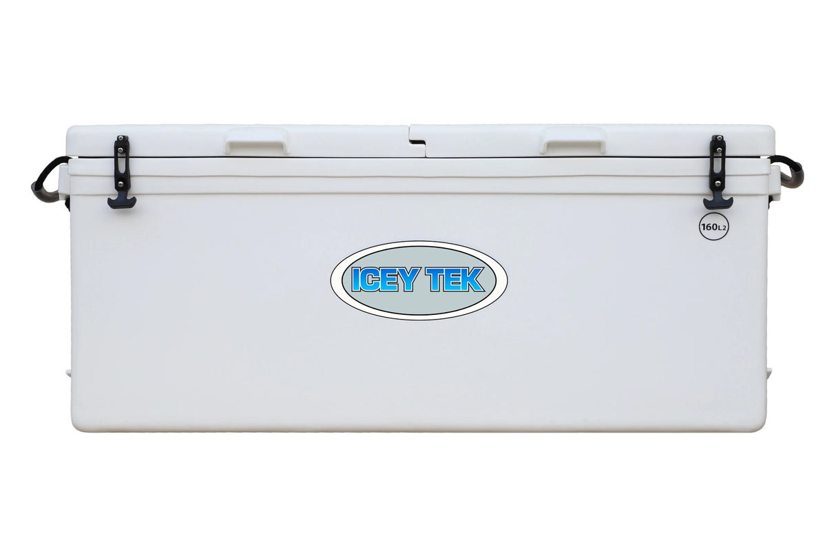 Icey Tek 160L White Split Lid Ice Box