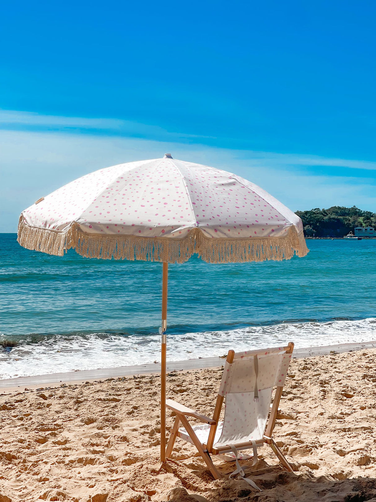 Alohra Bondi Reclining Beach Chair Speckled Pink Pre