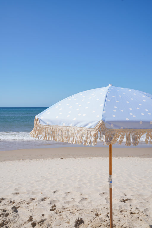 Alohra Deluxe Beach Umbrella Speckled Blue
