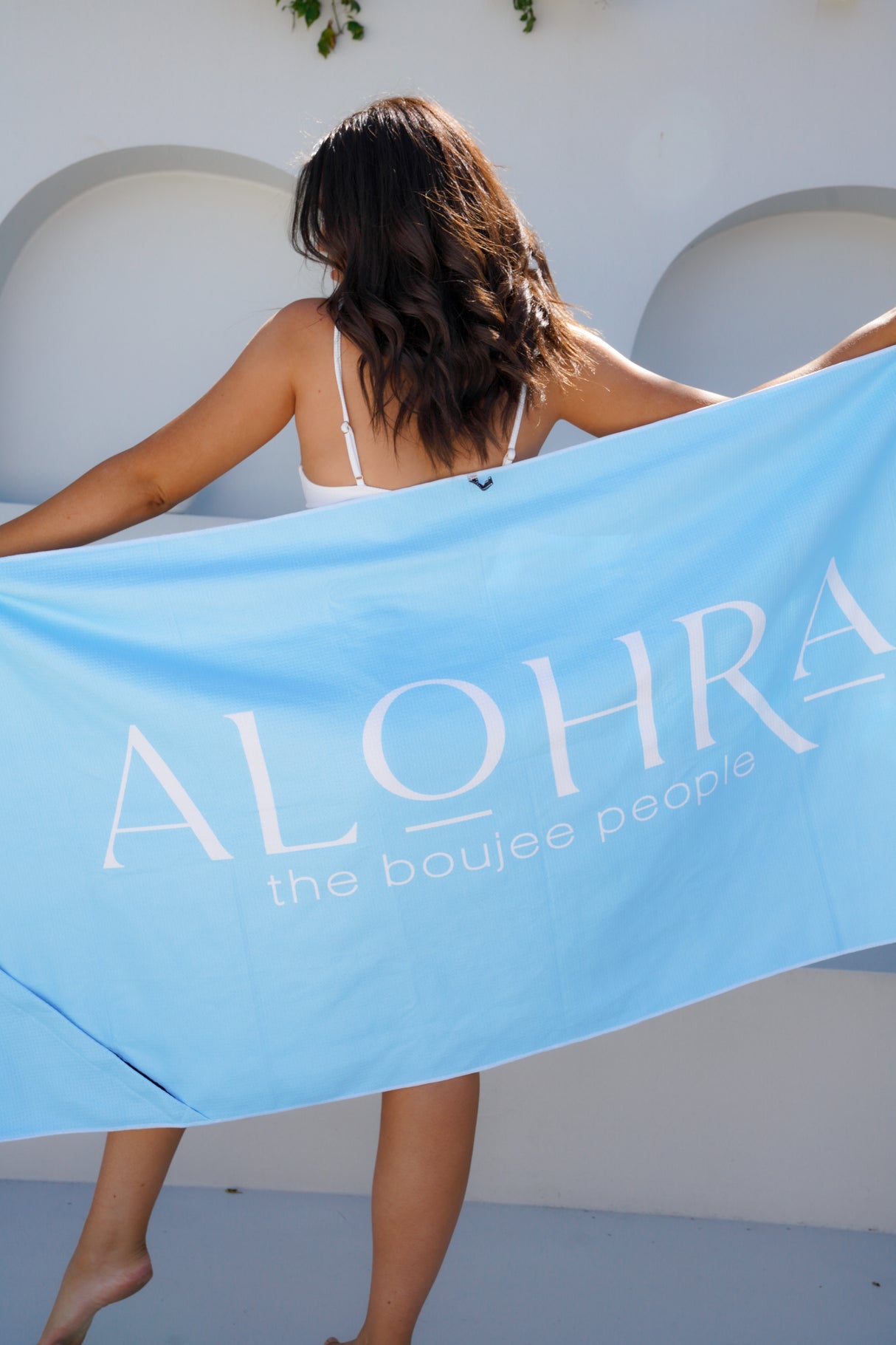 Sand Free Beach Towels All About Gingham Pastel Blue