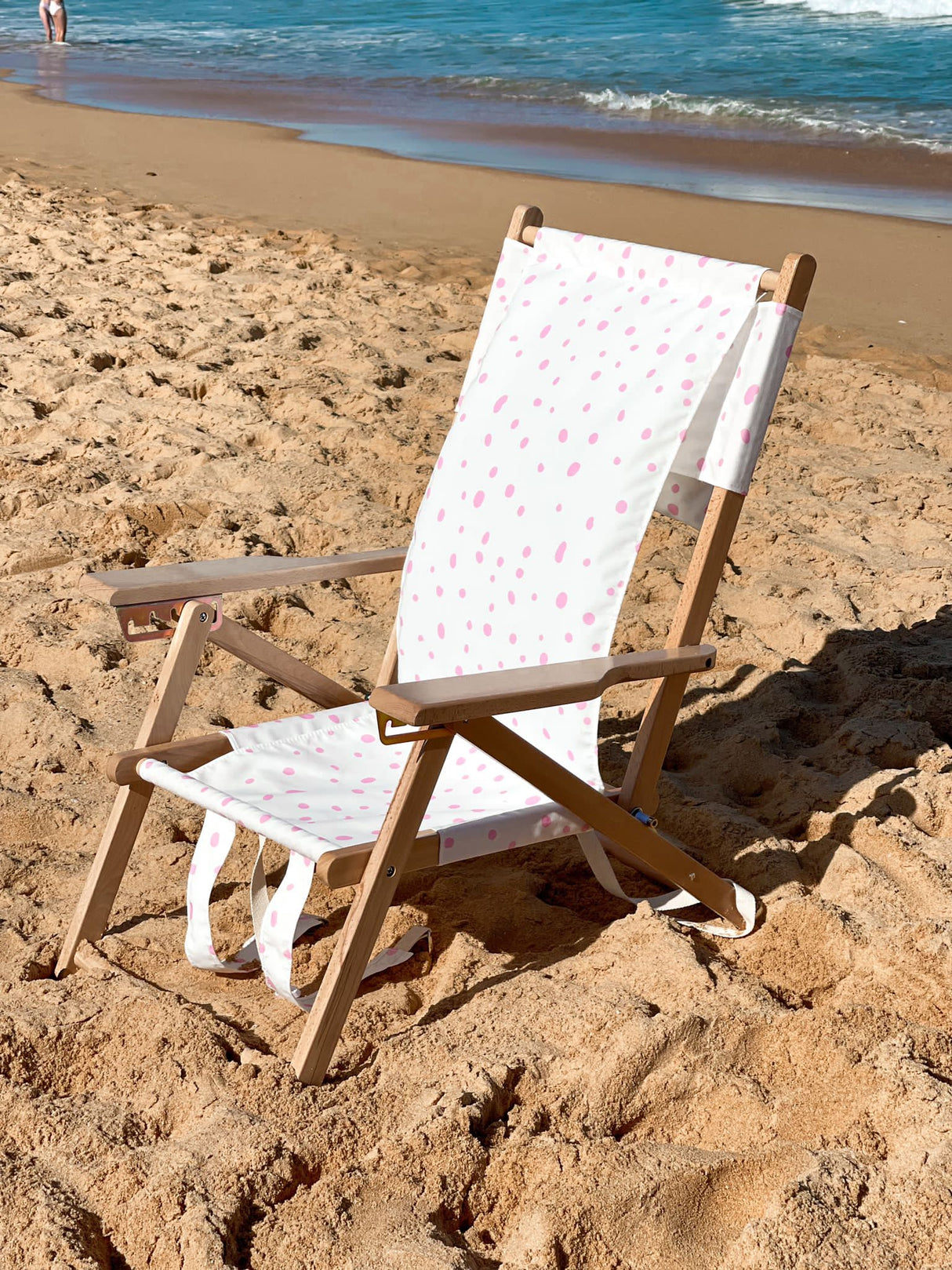 Alohra Bondi Reclining Beach Chair Speckled Pink Pre