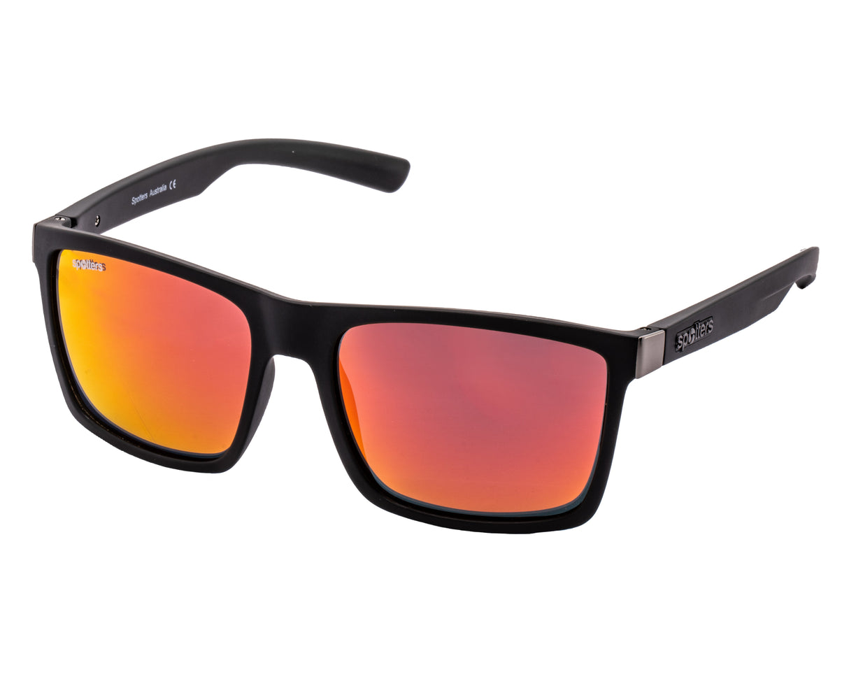 Spotters Riot Matt Black Frame Sunglasses