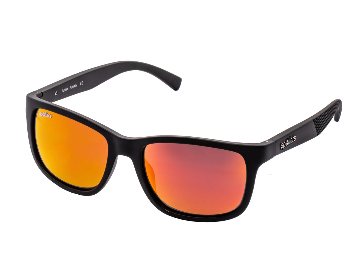 Spotters Zane Matt Black Frame Sunglasses