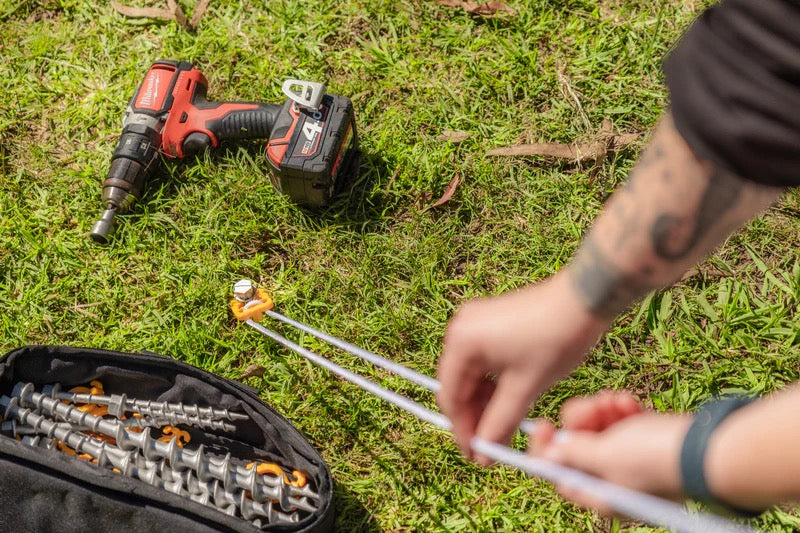 OZTRAIL SCREW-IN ALUMINIUM PEG 22 PIECE