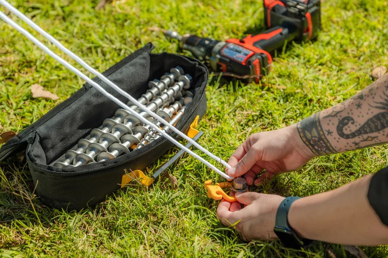 OZTRAIL SCREW-IN ALUMINIUM PEG 22 PIECE