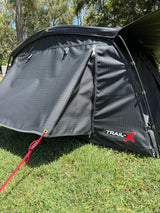 Trail-X O.G Xtreme Double Swag | 100mm Mat | Midnight Fly | 12V Light |Carry Bag