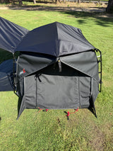 Trail-X Penthouse Xtreme King Swag | No Mattress | Midnight Fly | 12V Light |Carry Bag