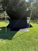 Trail-X Penthouse Xtreme King Swag | No Mattress | Midnight Fly | 12V Light |Carry Bag