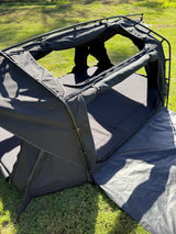 Trail-X Penthouse Xtreme King Swag | No Mattress | Midnight Fly | 12V Light |Carry Bag