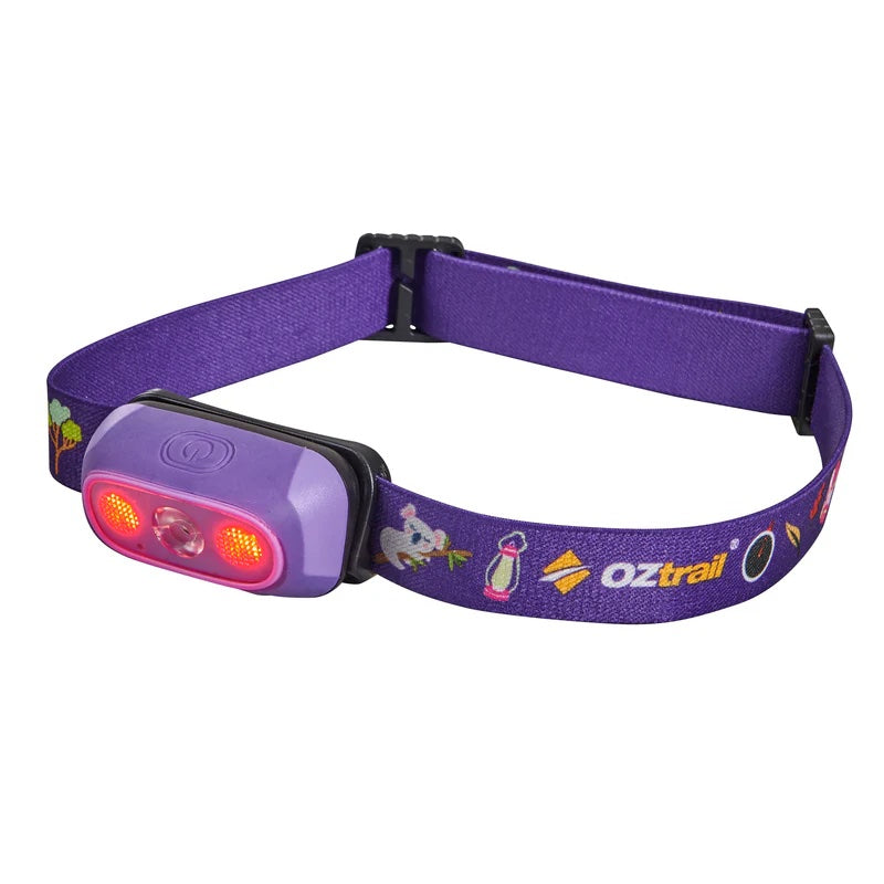 OZTRAIL LUMOS TWINKLE 80 LUMON PURPLE HEADLAMP