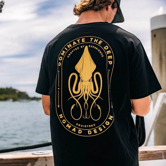 Nomad Squidtrex Black Tee Shirts