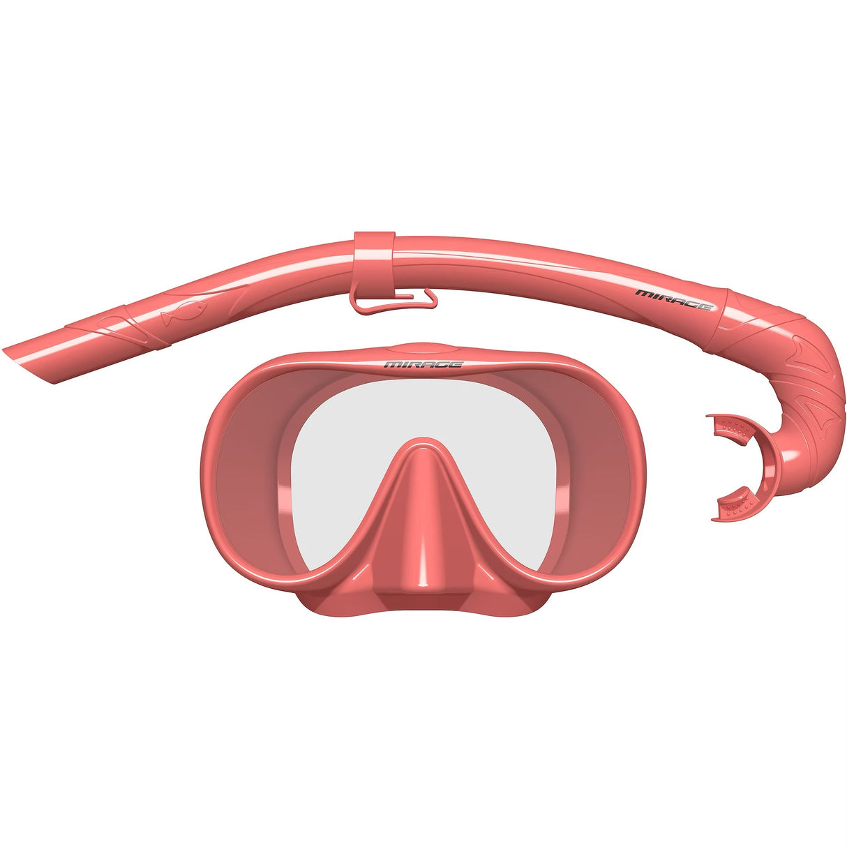 Mirage Sunsets Adult Mask And Snorkel Set Coral