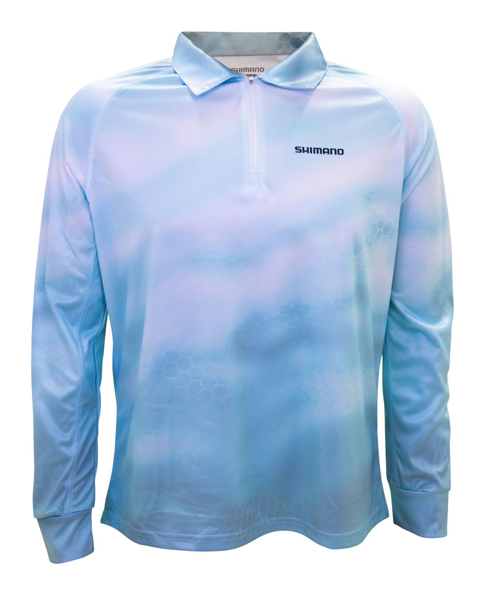 Shimano 24 Ladies Sublimated Fishing Shirts Teal Clearance