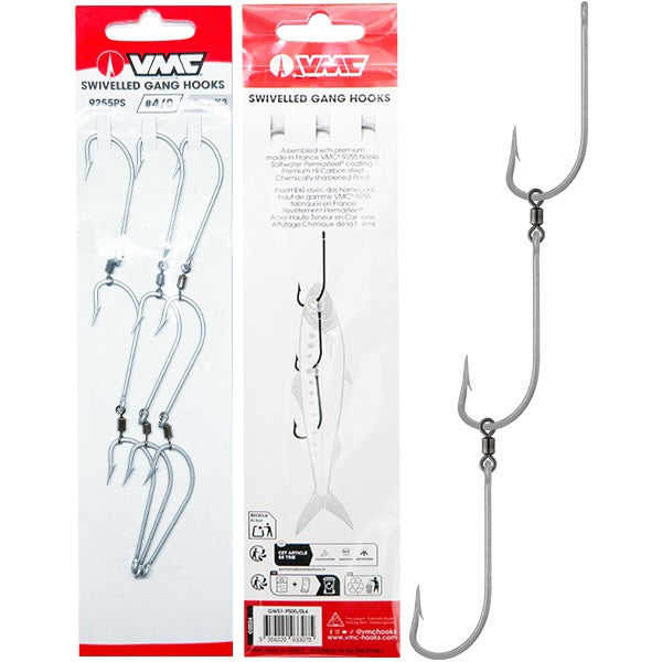 VMC Gang Hooks With Swivel
