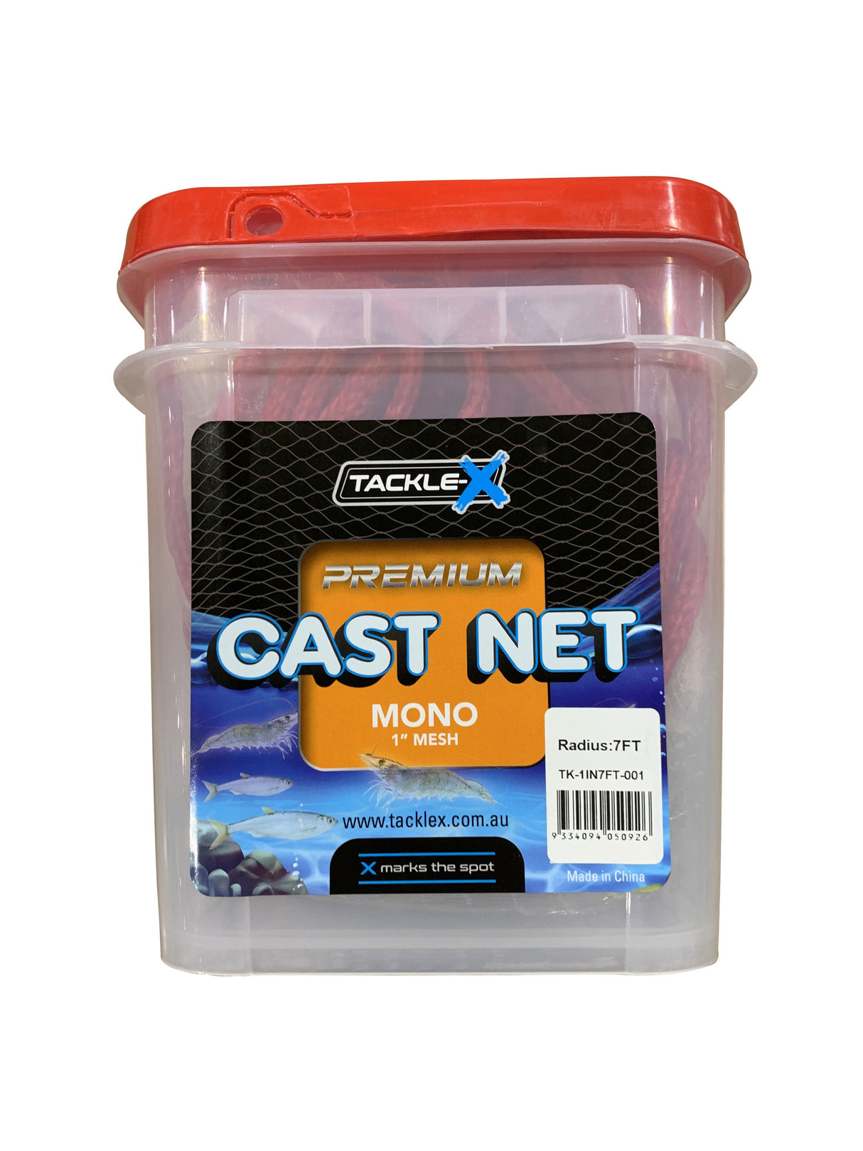 Tackle-X Premium 1in Mono Cast Nets