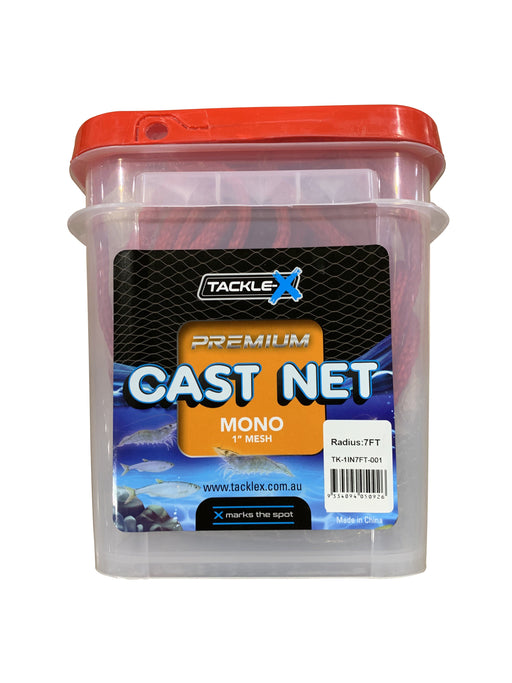 Tackle-X Premium 1in Mono Cast Nets
