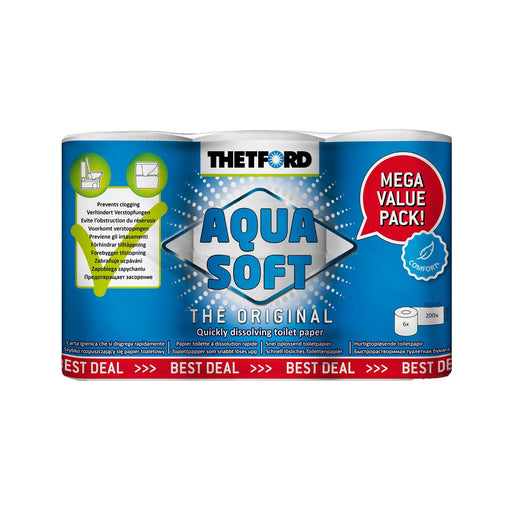 Thetford Aqua Soft Toilet Paper 6 Pack
