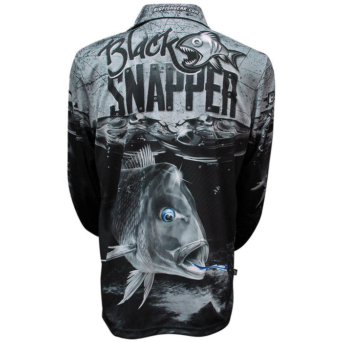 Bigfish Black Snapper Adult Fishing Shirt