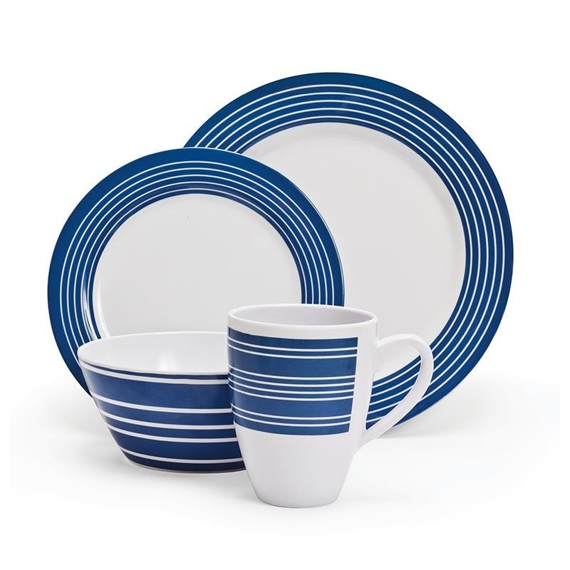Campfire Melamine Set 16pce Nautical
