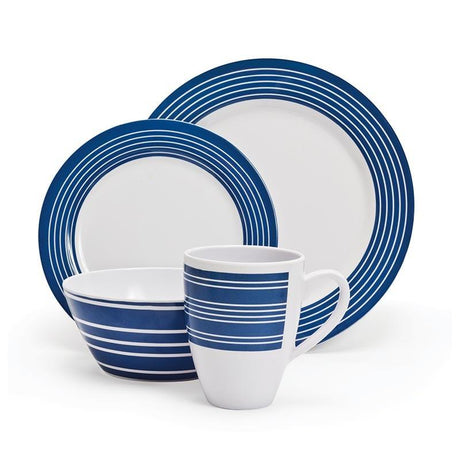 Campfire Melamine Set 16pce Nautical