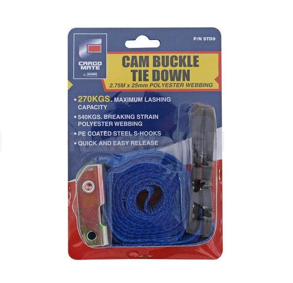 Cargomate 25mmX2.75m Tiedown Ratchet