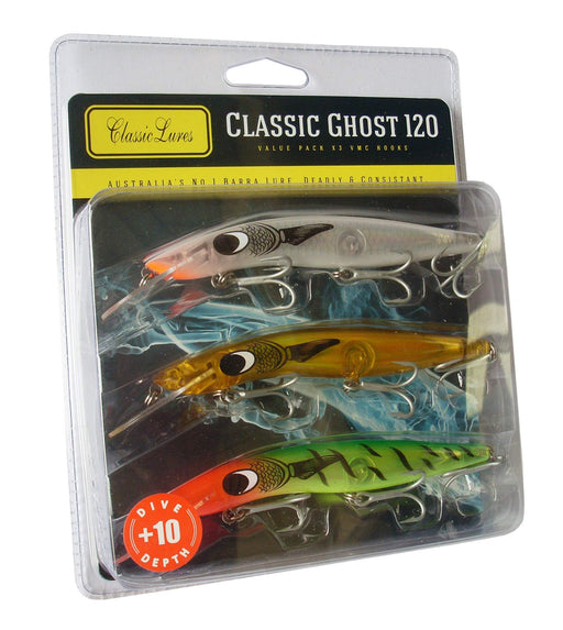 Classic Barra 120mm Ghost Series 3 Pack Lures