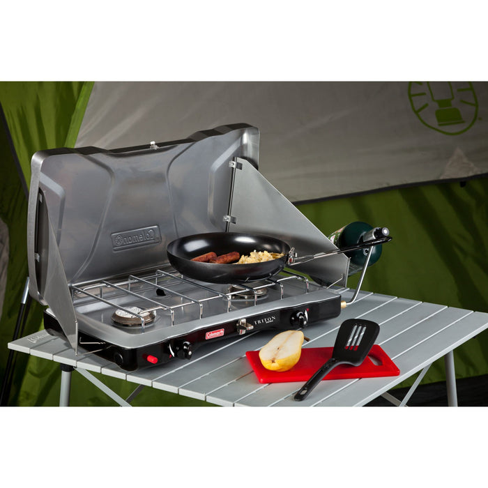 Coleman triton 2 burner stove hotsell