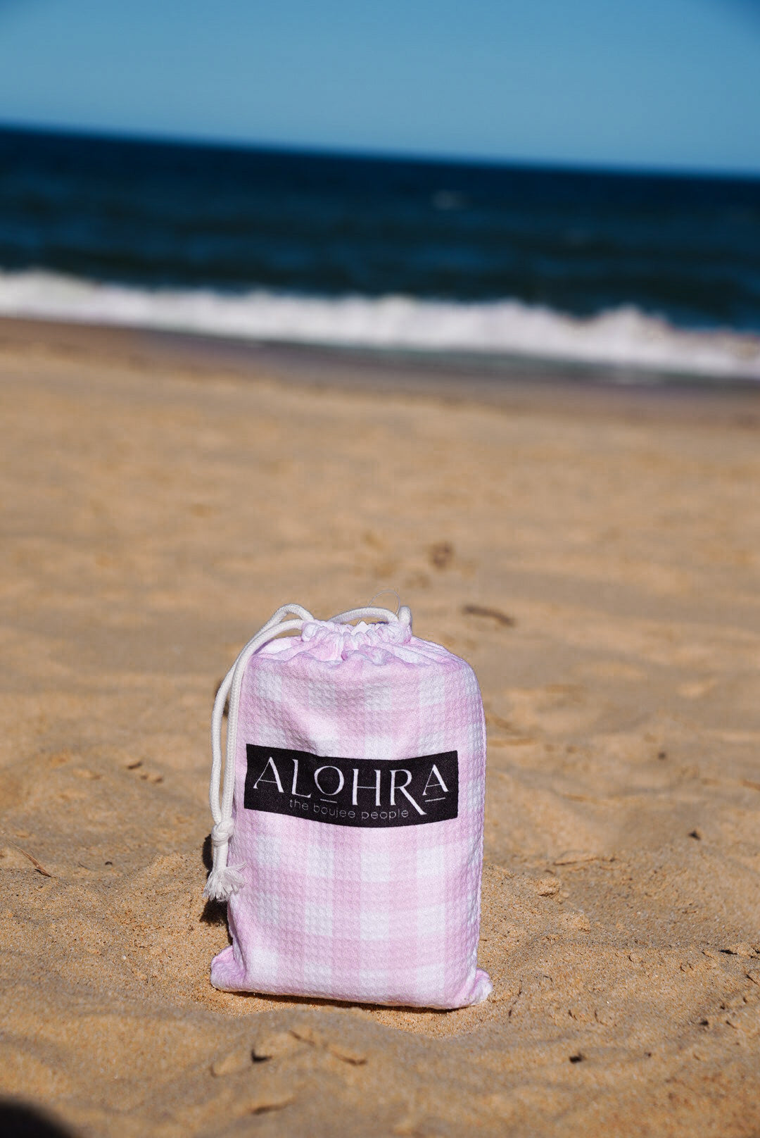 Sand Free Beach Towels All About Gingham Pastel Pink