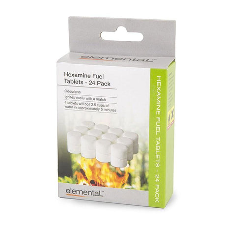 Elemental Hexamine Stove Fuel Tablets
