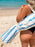 Alohra Deluxe Beach Umbrella Stripe City Blue