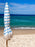 Alohra Deluxe Beach Umbrella Stripe City Blue