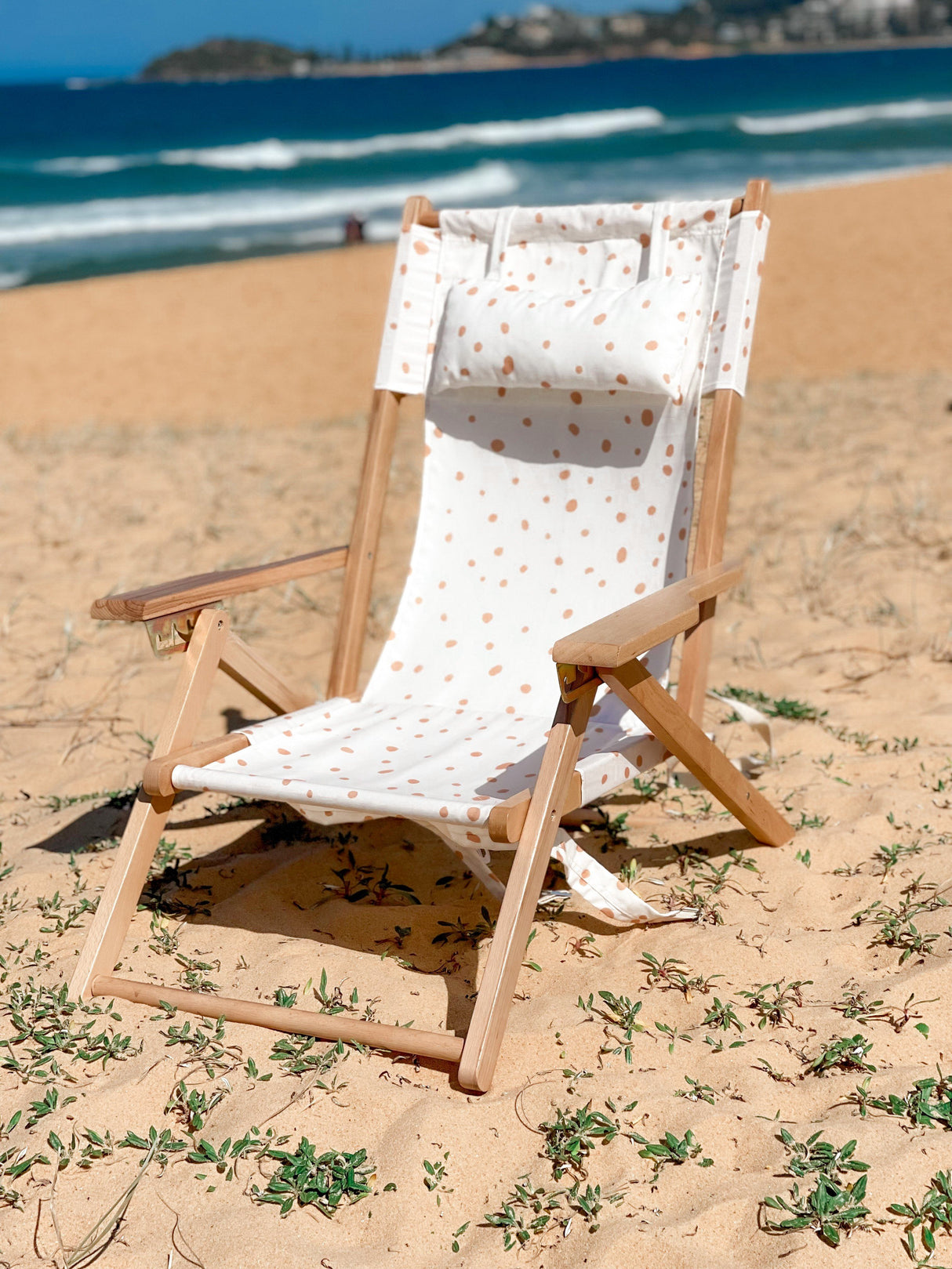 Alohra Bondi Reclining Beach Chair Speckled Tan