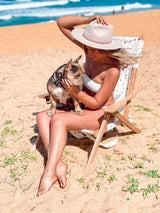 Alohra Bondi Reclining Beach Chair Speckled Tan