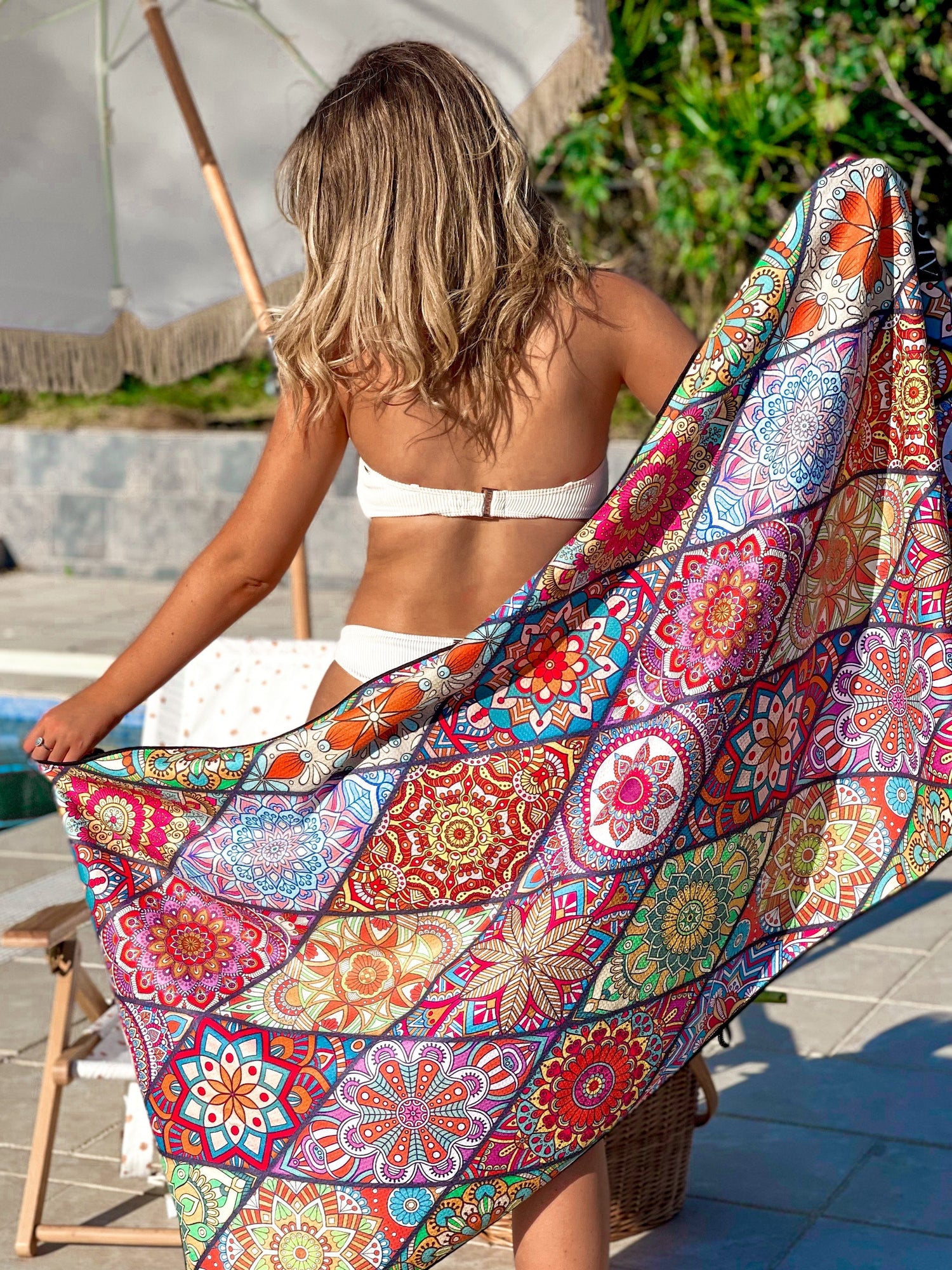 Alohra Sand Free Beach Towels Bohemian Rapsody