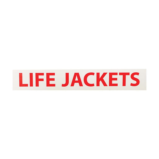 Life Jacket Self Adhesive Sticker