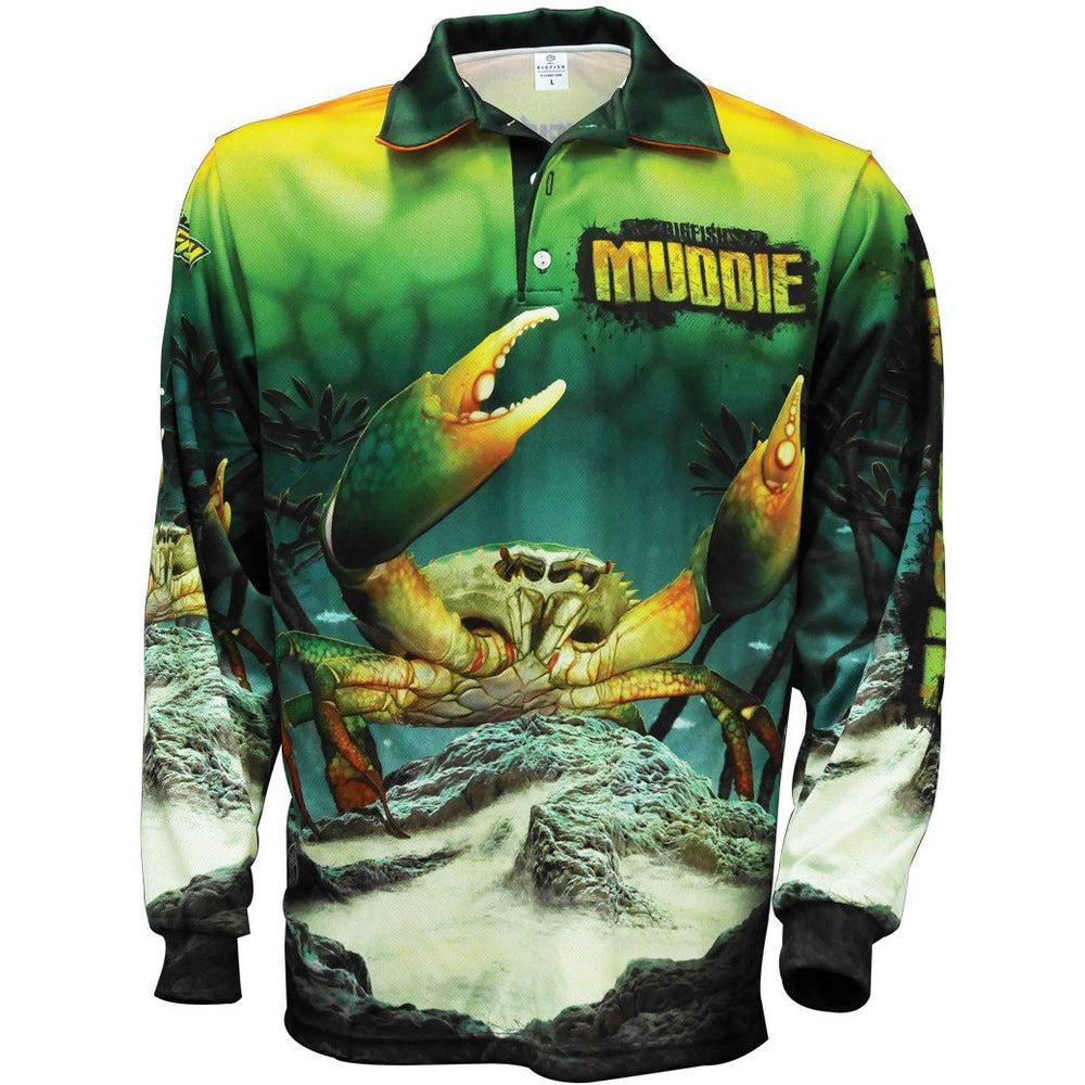 Bigfish Mud Crab Adult Fishing Shirts